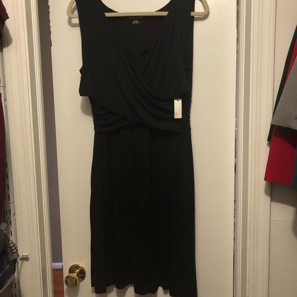 Black Aline dress.